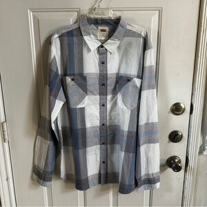 Levi’s Blue & Grey Button Down Shirt